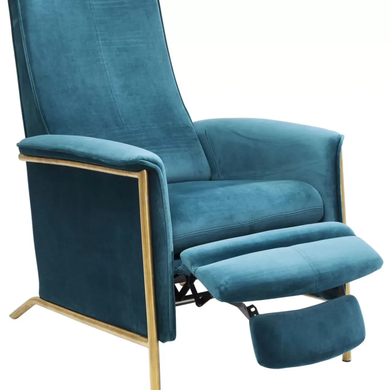 KARE Design Sessel-Relaxsessel Lazy Velvet Blau