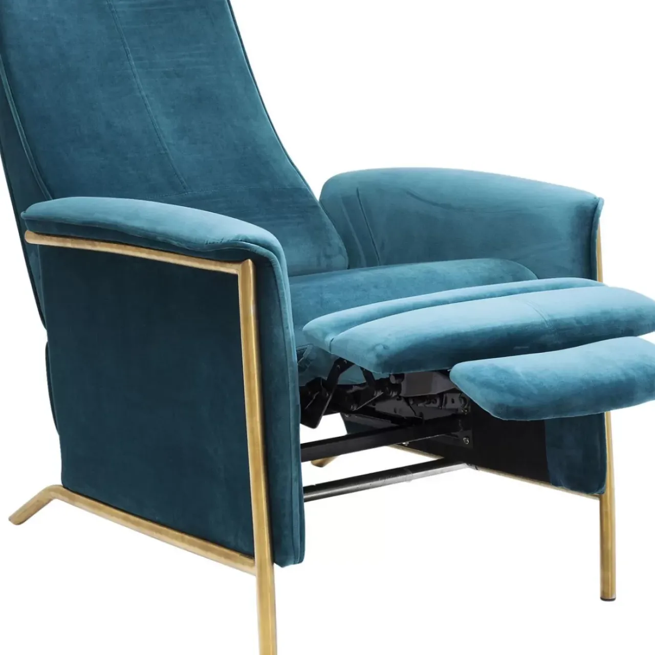 KARE Design Sessel-Relaxsessel Lazy Velvet Blau