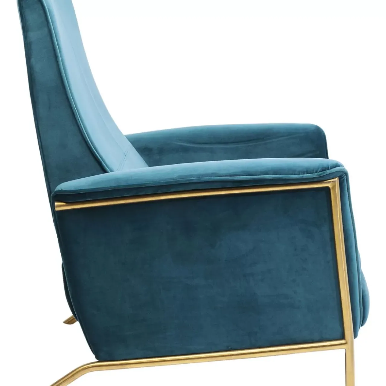 KARE Design Sessel-Relaxsessel Lazy Velvet Blau