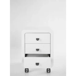 KARE Design Kommoden & Sideboards-Rollcontainer White Club 3-Schub