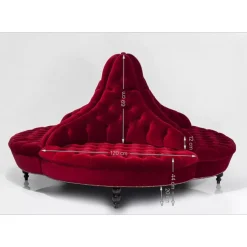 KARE Design Sofas & Couches-Rundsofa Boudoir 4-Sitzer Small