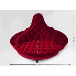 KARE Design Sofas & Couches-Rundsofa Boudoir 4-Sitzer Small