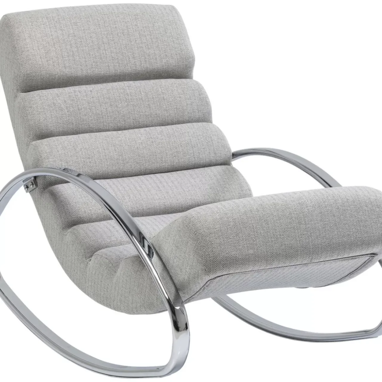 KARE Design Sessel-Schaukelsessel Manhattan Grau-Beige