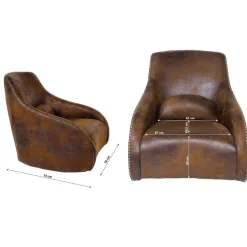 KARE Design Sessel-Schaukelsessel Swing Ritmo Vintage Smart
