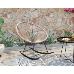 KARE Design Outdoormöbel-Schaukelstuhl Acapulco Natur