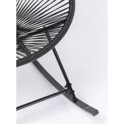 KARE Design Outdoormöbel-Schaukelstuhl Acapulco Schwarz