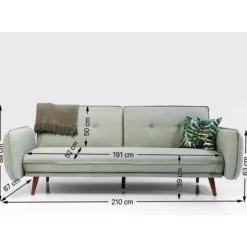 KARE Design Sofas & Couches-Schlafsofa Lizzy 210Cm