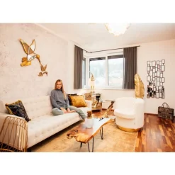 KARE Design Sofas & Couches-Schlafsofa Milchbar Beige 219Cm