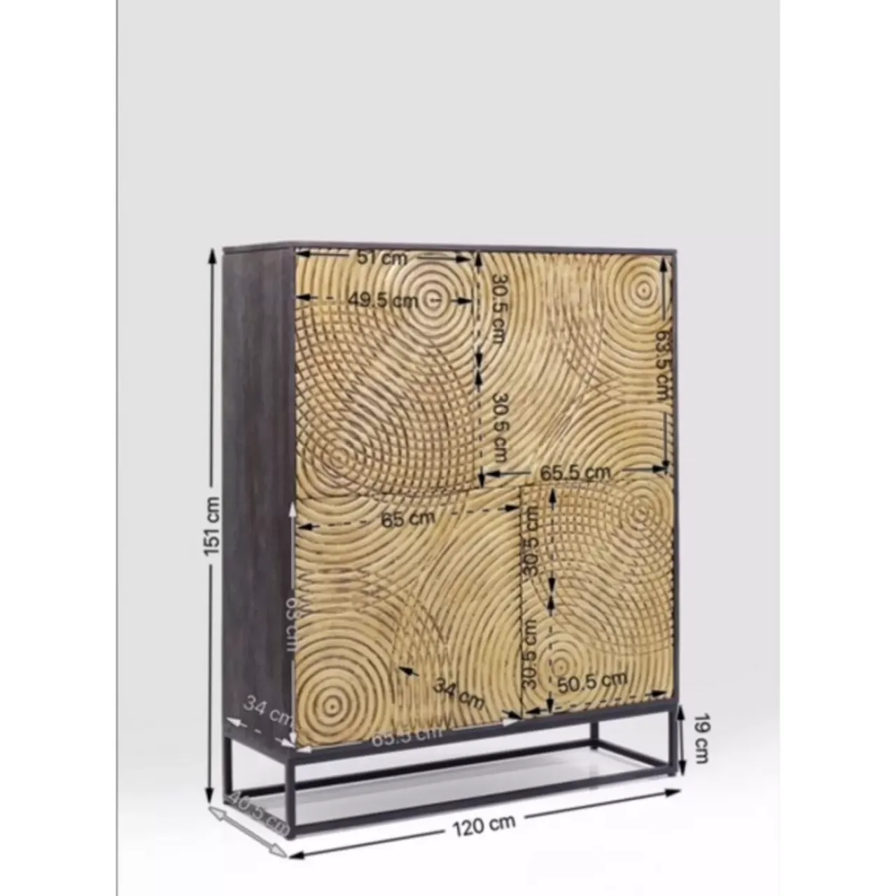 KARE Design Regale-Schrank Circulo