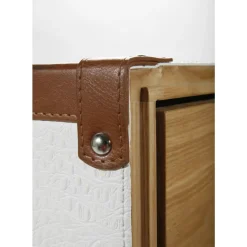 KARE Design Regale-Schrankkoffer Croco White Cosmopolitan