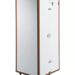 KARE Design Regale-Schrankkoffer Croco White Cosmopolitan