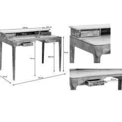 KARE Design Tische-Schreibtisch Brooklyn Walnut 110X70Cm