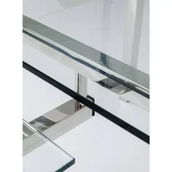 KARE Design Tische-Schreibtisch Lorenco Chrom Winkelcombi 210X180Cm