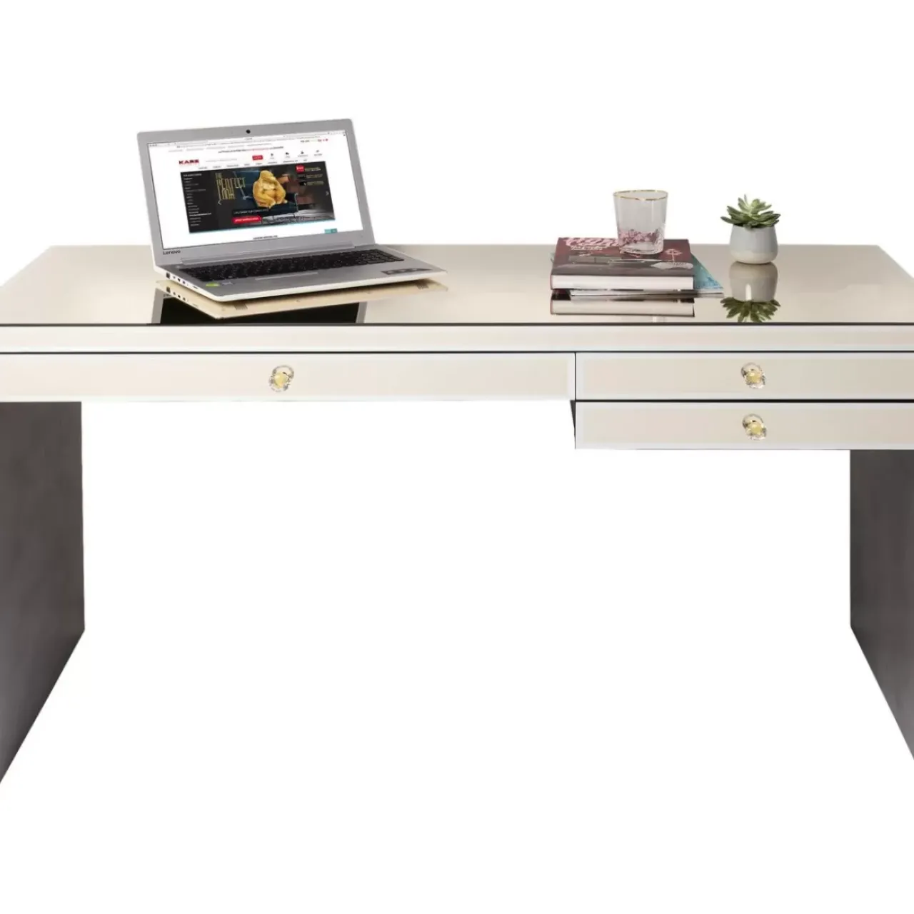 KARE Design Tische-Schreibtisch Luxury Champagne 140X60Cm