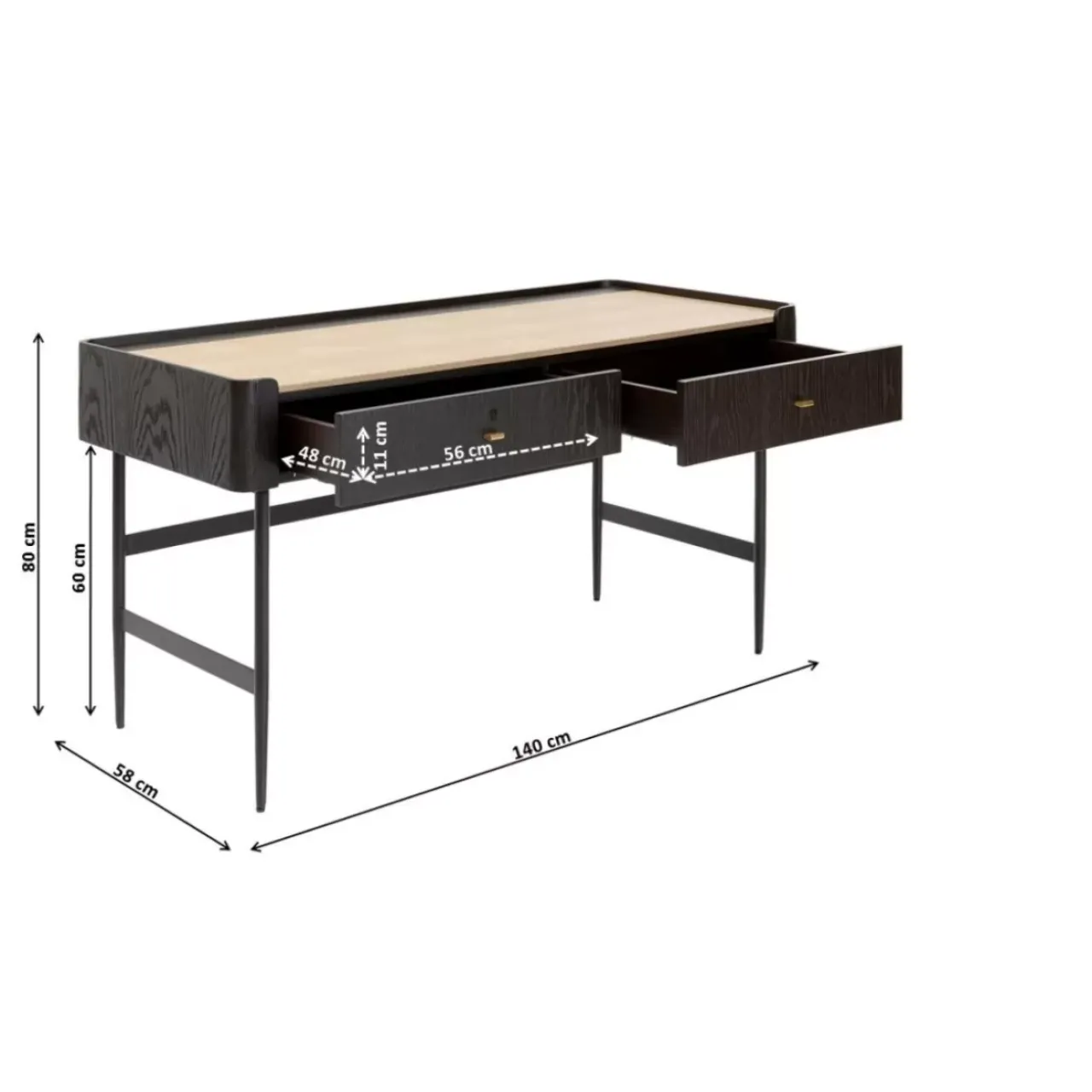 KARE Design Tische-Schreibtisch Milano 140