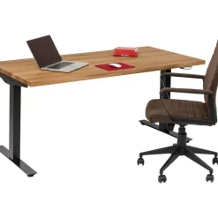 KARE Design Tische-Schreibtisch Office Jackie Eiche Schwarz 160X80