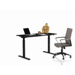 KARE Design Tische-Schreibtisch Office Smart Schwarz Schwarz 140X60