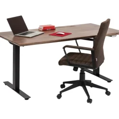 KARE Design Tische-Schreibtisch Office Symphony Dunkel Schwarz 160X80
