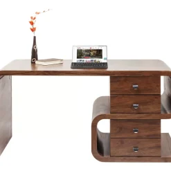 KARE Design Tische-Schreibtisch Soft Snake Walnut 150X70Cm