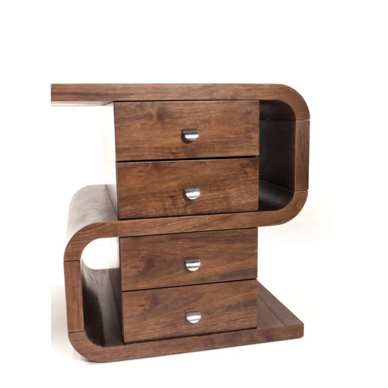 KARE Design Tische-Schreibtisch Soft Snake Walnut 150X70Cm