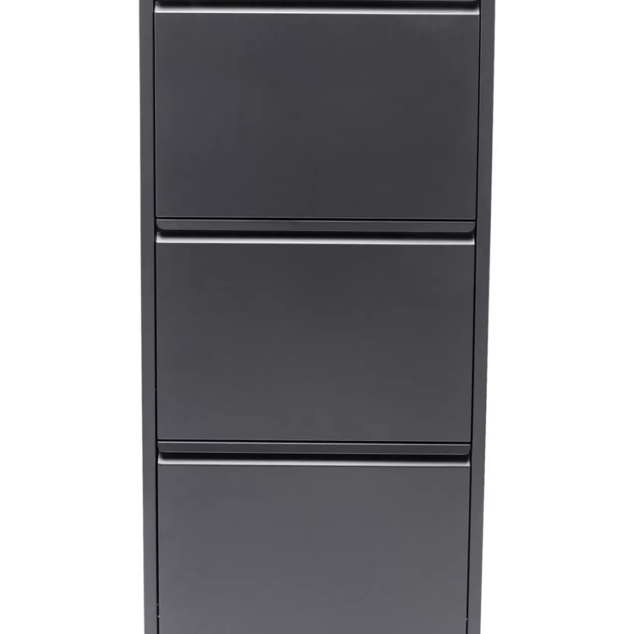 KARE Design Kleinmöbel & Sonstiges-Schuhkipper Caruso 3-Er Anthrazit (Mo)