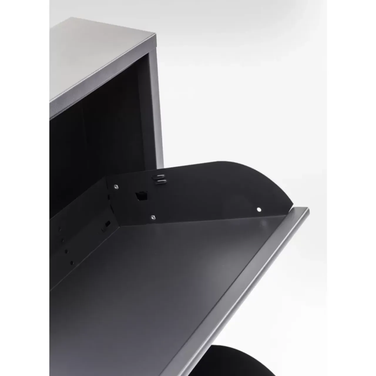 KARE Design Kleinmöbel & Sonstiges-Schuhkipper Caruso 3-Er Anthrazit (Mo)