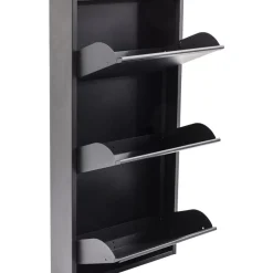 KARE Design Kleinmöbel & Sonstiges-Schuhkipper Caruso 3-Er Anthrazit (Mo)