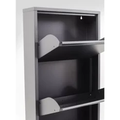 KARE Design Kleinmöbel & Sonstiges-Schuhkipper Caruso 5-Er Anthrazit