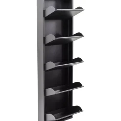 KARE Design Kleinmöbel & Sonstiges-Schuhkipper Caruso 5-Er Anthrazit