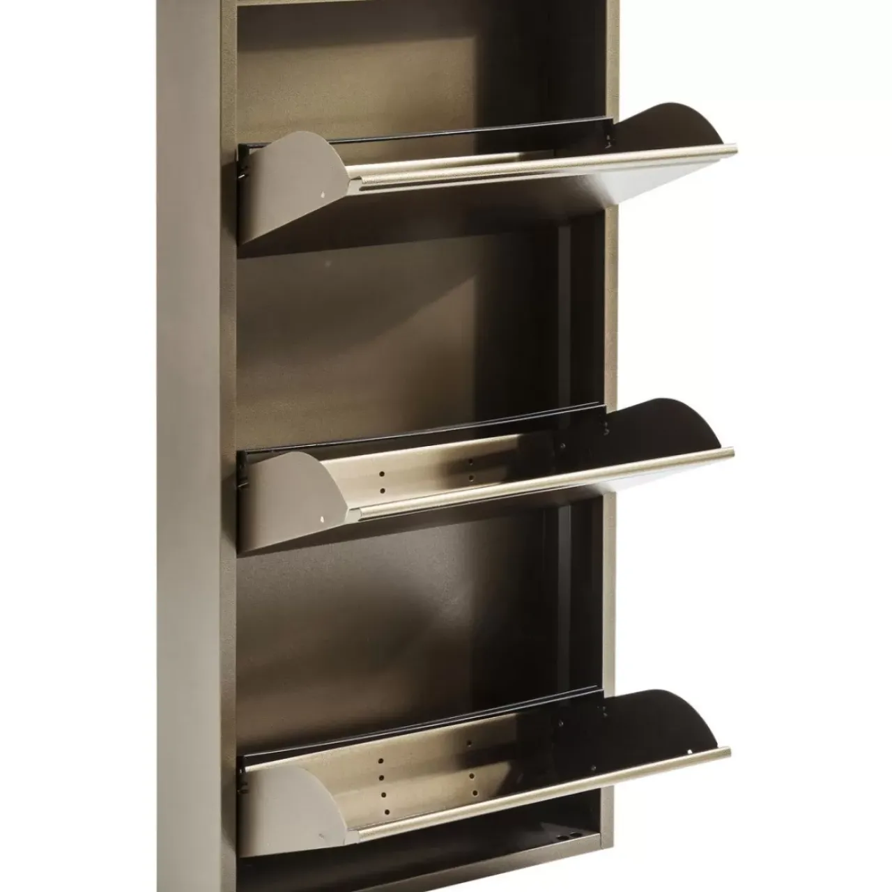 KARE Design Kleinmöbel & Sonstiges-Schuhkipper Caruso 3-Er Bronze