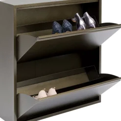KARE Design Kleinmöbel & Sonstiges-Schuhkipper Caruso 2-Er Doppel Bronze