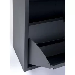KARE Design Kleinmöbel & Sonstiges-Schuhkipper Caruso 2-Er Doppel Anthrazit