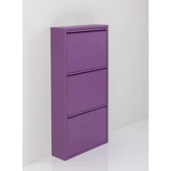 KARE Design Kleinmöbel & Sonstiges-Schuhkipper Caruso 3-Er Violet