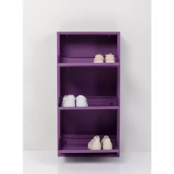 KARE Design Kleinmöbel & Sonstiges-Schuhkipper Caruso 3-Er Violet