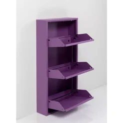 KARE Design Kleinmöbel & Sonstiges-Schuhkipper Caruso 3-Er Violet