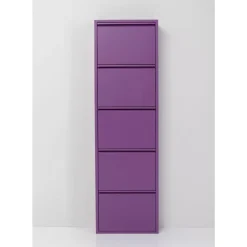 KARE Design Kleinmöbel & Sonstiges-Schuhkipper Caruso 5-Er Violet