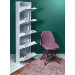 KARE Design Kleinmöbel & Sonstiges-Schuhkipper Caruso 5-Er Weiss