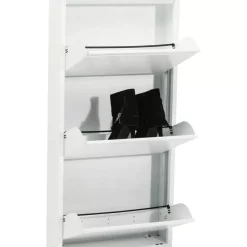 KARE Design Kleinmöbel & Sonstiges-Schuhkipper Caruso 3-Er Weiss