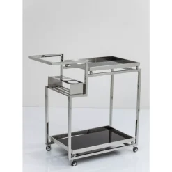KARE Design Tische-Servierwagen Barfly Silber