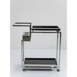 KARE Design Tische-Servierwagen Barfly Silber