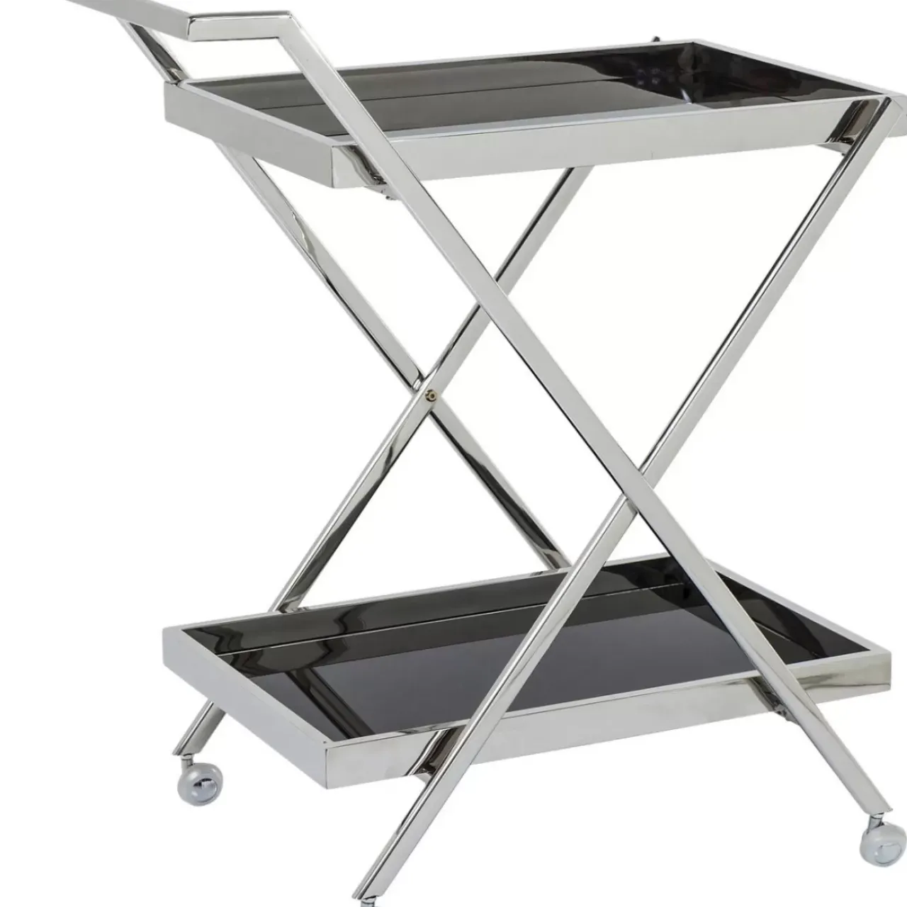 KARE Design Tische-Servierwagen Casino Silber