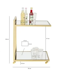KARE Design Tische-Servierwagen Classy Gold