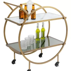 KARE Design Tische-Servierwagen Loft Brass