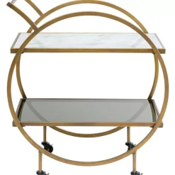 KARE Design Tische-Servierwagen Loft Brass