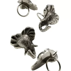 KARE Design Geschirr & Tischaccessoires-Serviettenring Happy Elephants (4/Set)