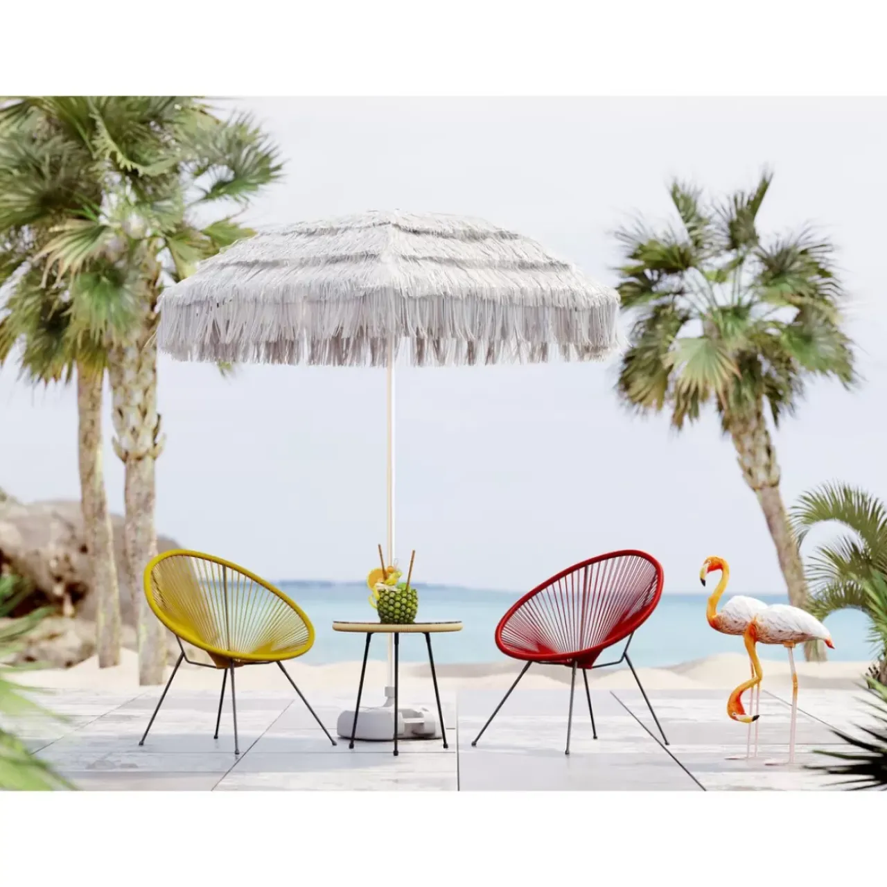 KARE Design Outdoormöbel-Sessel Acapulco Cherry