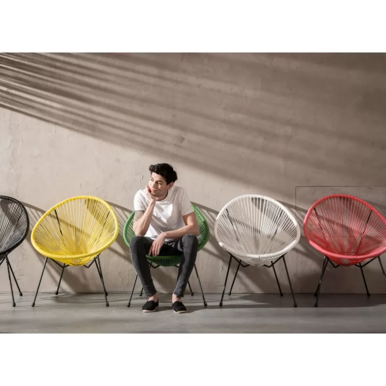 KARE Design Outdoormöbel-Sessel Acapulco Cherry