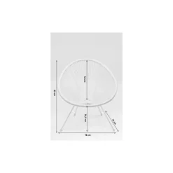 KARE Design Outdoormöbel-Sessel Acapulco Weiss