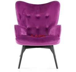KARE Design Sessel-Sessel Black Vicky Velvet Purple