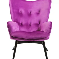 KARE Design Sessel-Sessel Black Vicky Velvet Purple
